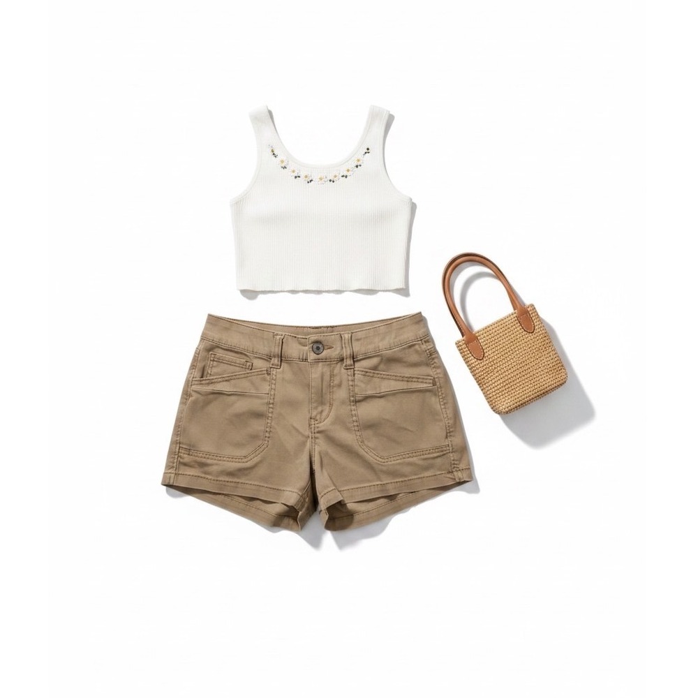 Unionbay Khaki Cargo Shorts Tan Juniors 3 Gorpcore Safari Utility JB23505